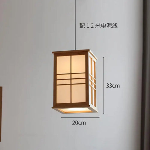 lustre en bois décoratif pour restaurant bar hôtel et yoga - vue 7 sur 7