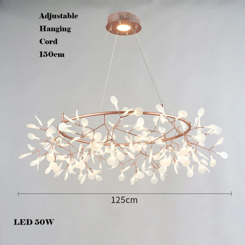 lustre LED créatif en acier inoxydable et acrylique pour décoration intérieure - vue 19 sur 18