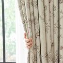 Rideau occultant motif jardin style moderne chambre salon