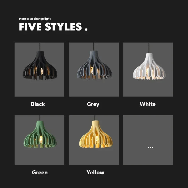 lustre moderne design en résine pour décoration commerciale - vue 4 sur 11