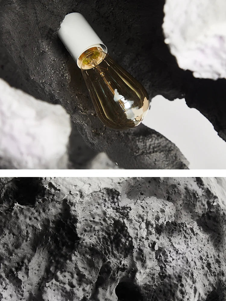 lustre moderne en forme de lune pour décoration intérieure - vue 5 sur 8