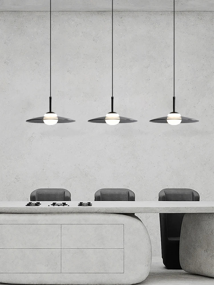 suspension minimaliste en verre pour café bar et restaurant - vue 4 sur 9