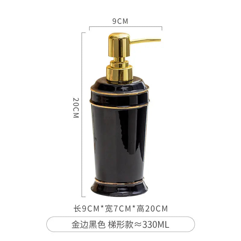 distributeur de savon céramique pour gel douche et désinfectant - vue 14 sur 30