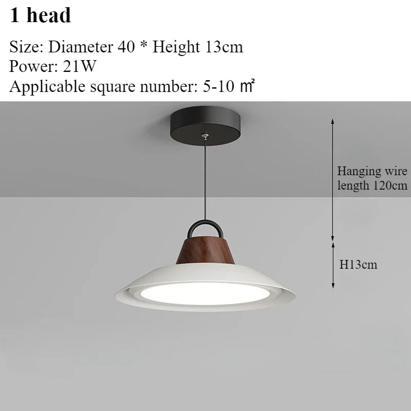 lustre moderne nordique créatif pour décoration intérieure avec lumières led - vue 11 sur 16