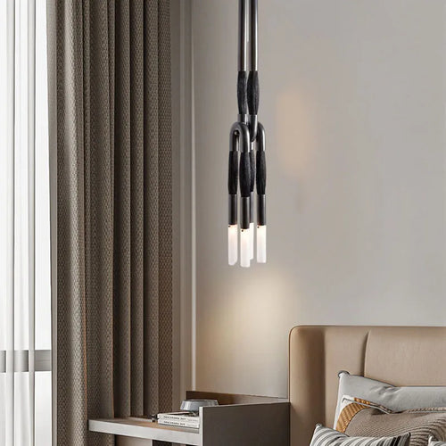 suspension en tissu design pour éclairage intérieur moderne - vue 2 sur 11