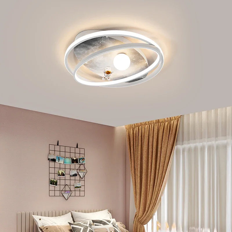 plafonnier astronaute moderne pour chambre d'enfants - vue 3 sur 7