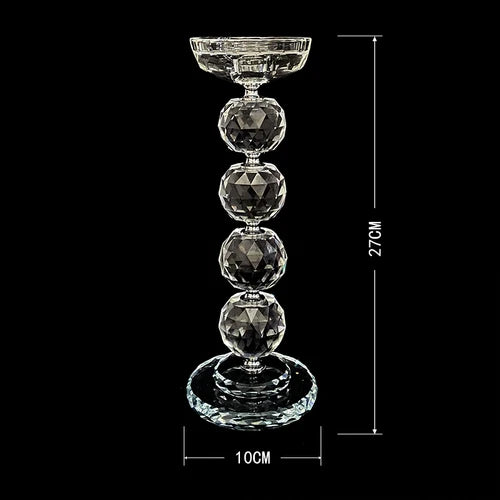 bougeoir décoratif vintage en verre pour intérieur élégant