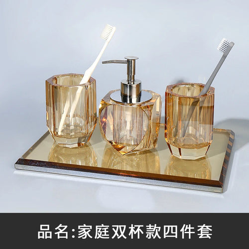 ensemble de produits de toilette en cristal et verre - vue 12 sur 18