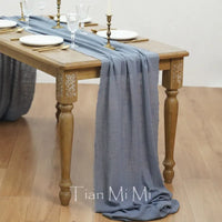 Chemin de table coton gaze rétro décoration mariage