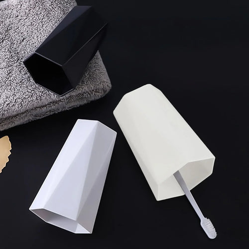 gobelet pour bain de bouche et brosse à dents en plastique solide - vue 8 sur 9