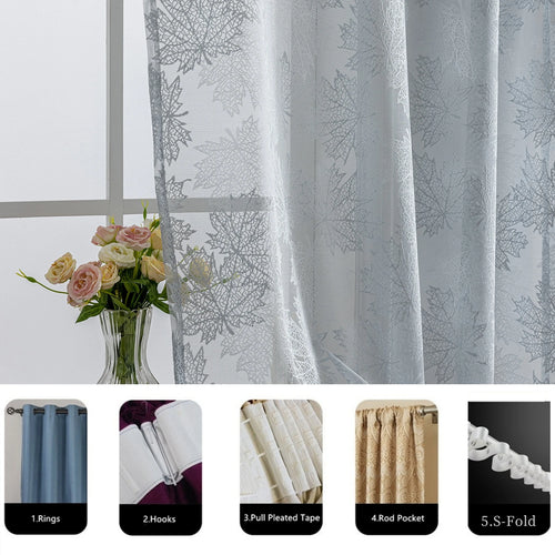 Voilage tulle sur mesure style moderne salon chambre - vue 6 sur 7