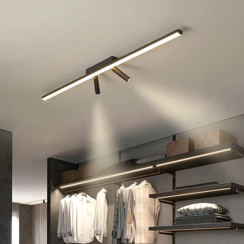 lustre led moderne avec projecteurs acrylique pour éclairage intérieur - vue 2 sur 9