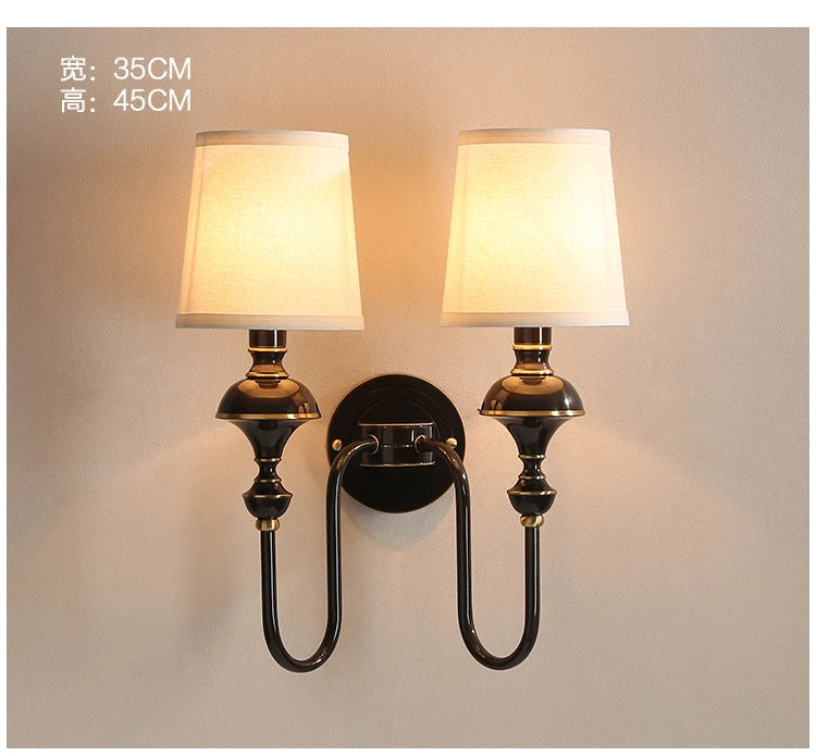 All copper wall lamp living room background wall lamp bedroom headboard staircase hallway copper wall lamp - vue 4 sur 8