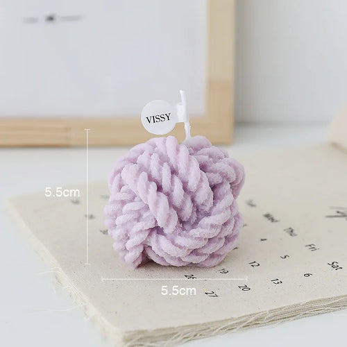 bougie parfumée en forme de boule en cire de soja décorative et mignonne - vue 15 sur 14
