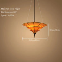 lustre bouddhiste asiatique style wabi sabi pour décoration intérieure