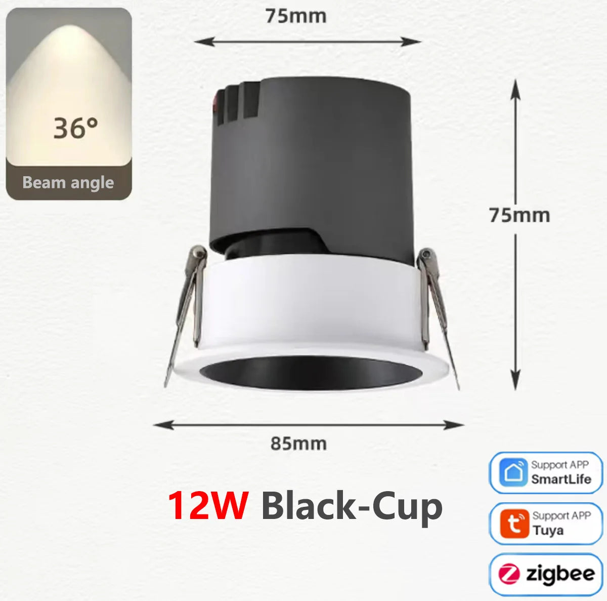 spot led cob zigbee intensité variable en aluminium - vue 9 sur 17