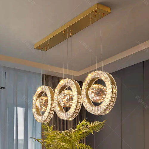 home decorationPendant lights, luxury crystal living room chandelier, dining room Pendant lamp, ceiling light, indoor lighting - vue 6 sur 6