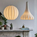 suspension en soie à led style nordique pour intérieur élégant