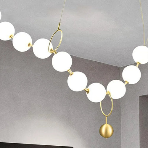 lustre nordique led acrylique pour décoration de maison - vue 5 sur 10