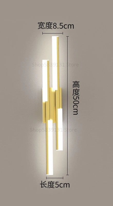 applique murale led de luxe simple et moderne pour hôtel - vue 9 sur 10