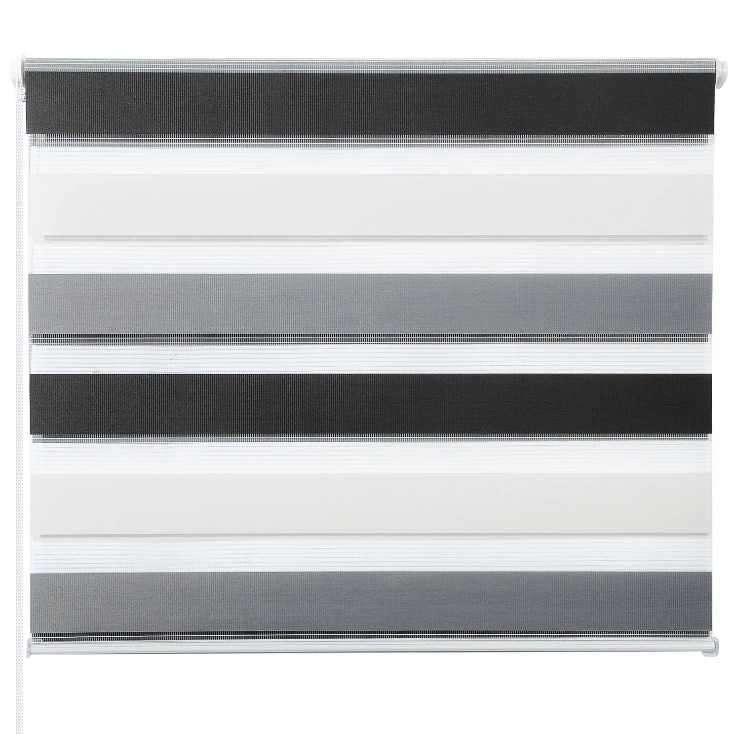 Store enrouleur double persienne tissu pour chambre salon - vue 1 sur 7