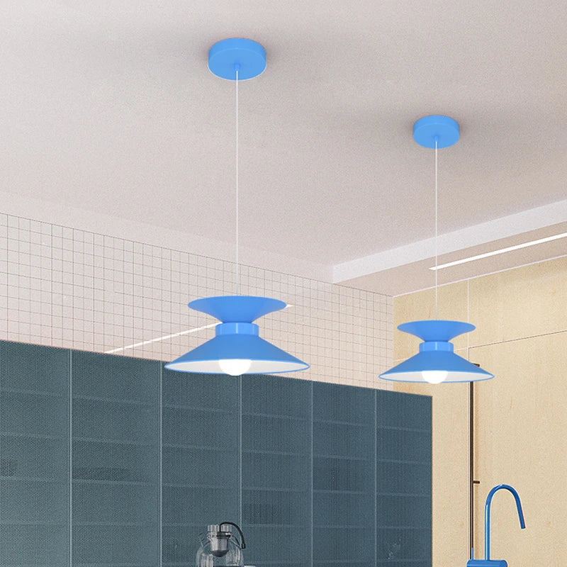 lustre de bar créatif nordique suspension longue ligne - vue 3 sur 22