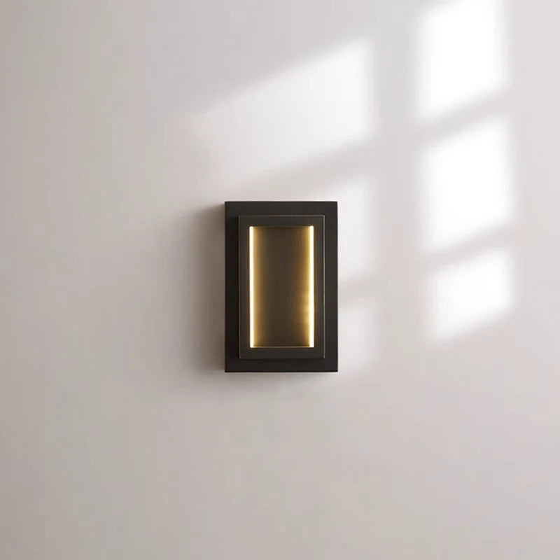 applique murale led rectangulaire en cuivre pour hôtel - vue 4 sur 8