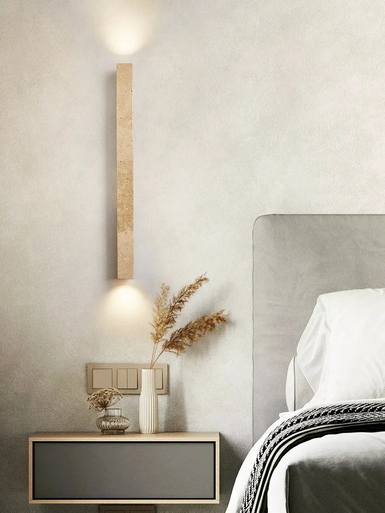 Applique murale longue Led en pierre - vue 3 sur 21