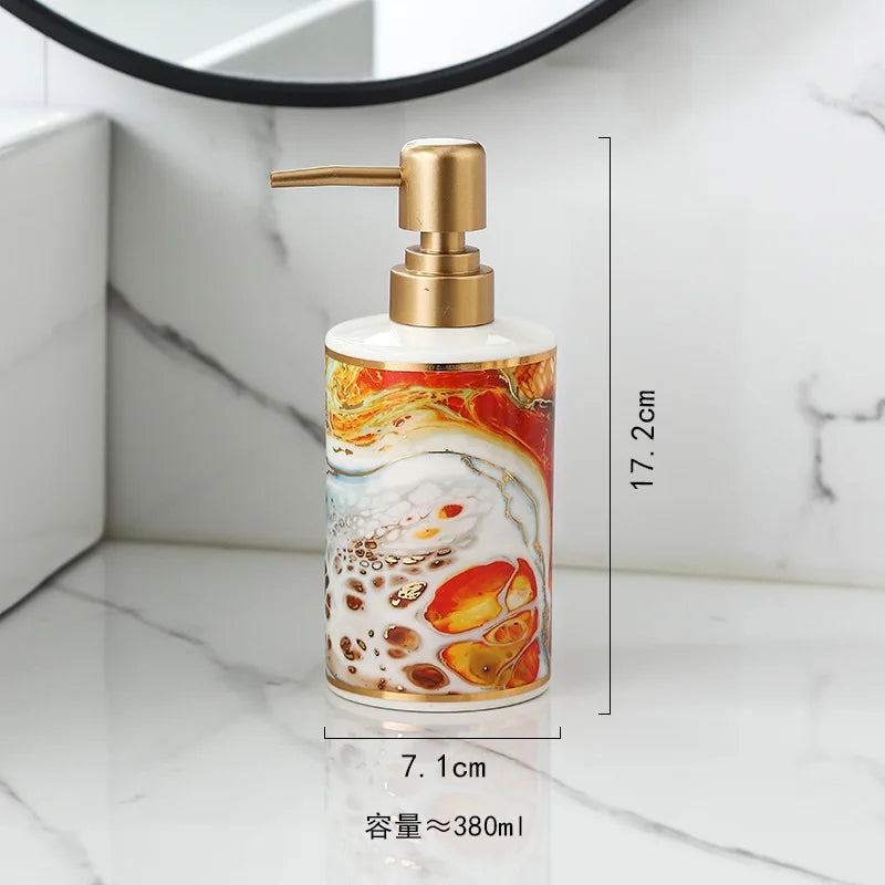 distributeur de savon doré créatif pour salle de bain - vue 7 sur 12