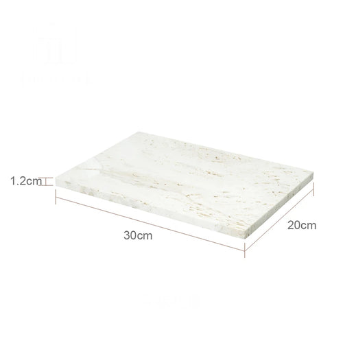 ensemble daccessoires en travertin beige pour salle de bain - vue 14 sur 20