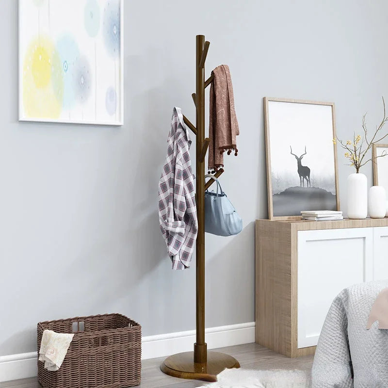 porte-manteau en bois massif design moderne et pratique - vue 2 sur 20