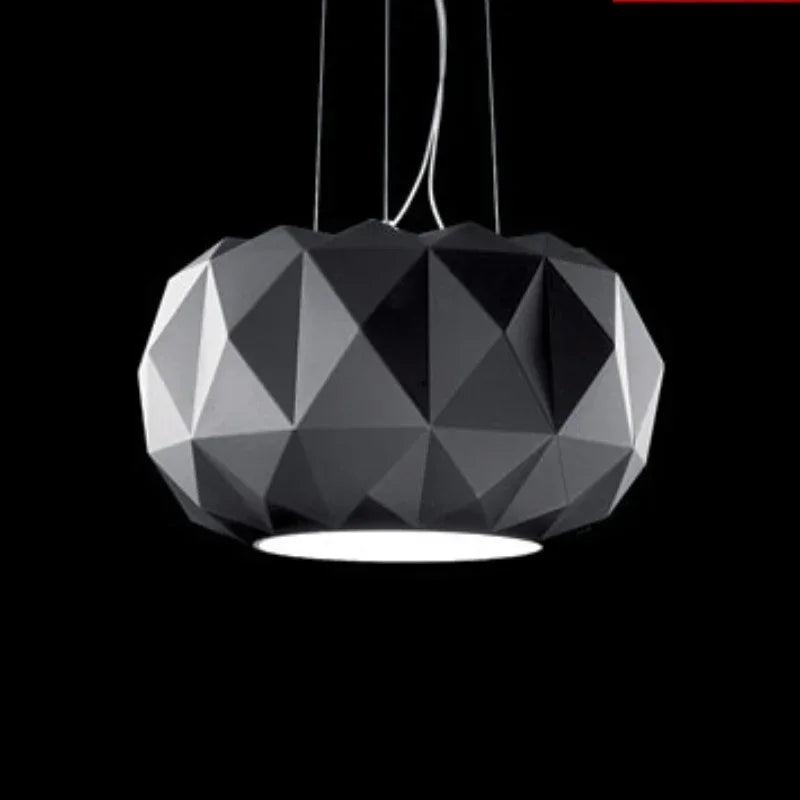 suspension en verre moderne avec découpe diamantée pour décoration intérieure - vue 2 sur 7