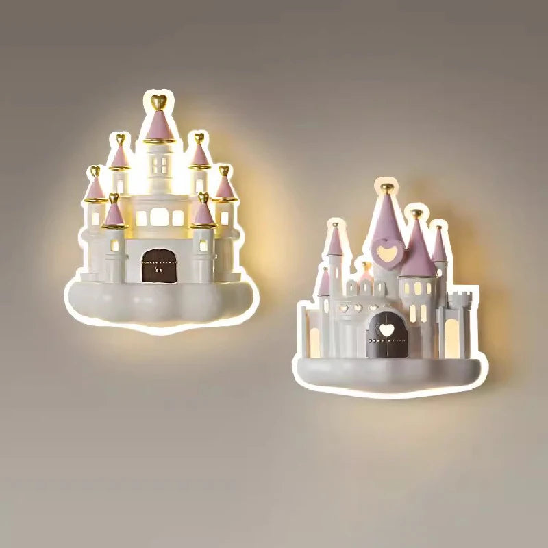 applique murale château romantique pour chambre d enfant moderne - vue 1 sur 8
