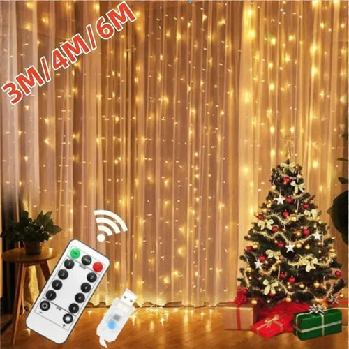 guirlande lumineuse usb avec télécommande pour fêtes et décorations - vue 3 sur 9