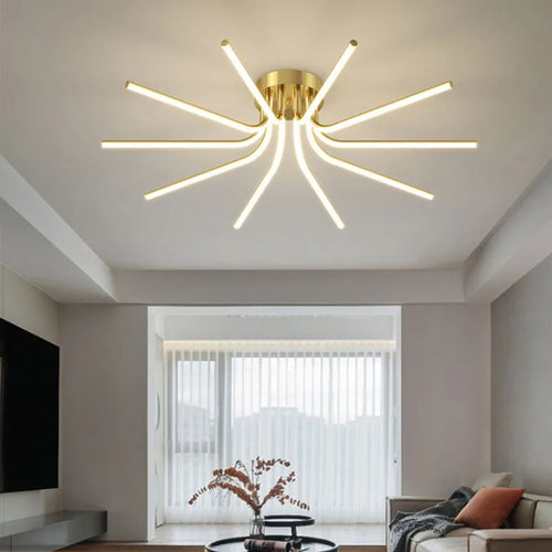 lustre led moderne minimaliste pour éclairage intérieur varié - vue 4 sur 12