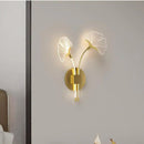 applique murale led en forme de feuille de ginkgo décorative