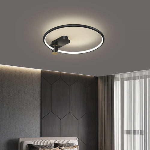 plafonnier circulaire led luxe style nordique pour intérieur décoratif - vue 6 sur 12