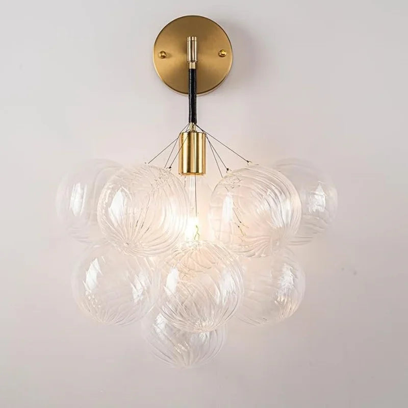 applique murale design en verre avec boules pour intérieur moderne - vue 1 sur 8
