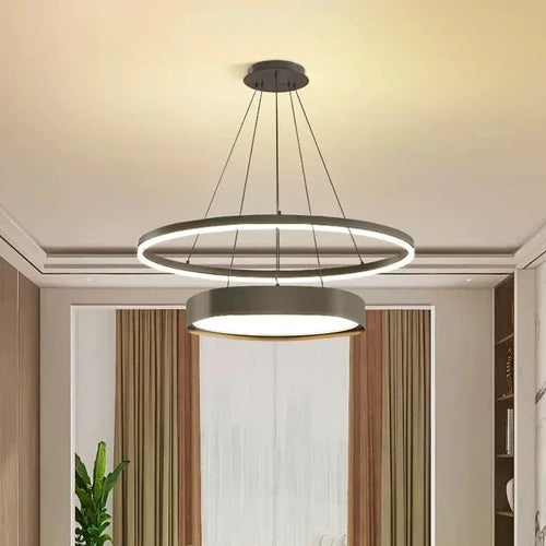 lustre led moderne minimaliste pour intérieur - vue 4 sur 8