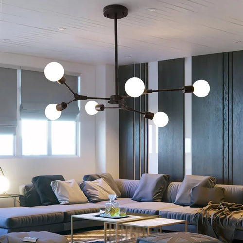 lustre moderne en forme d'arbre pour décoration intérieure - vue 3 sur 14