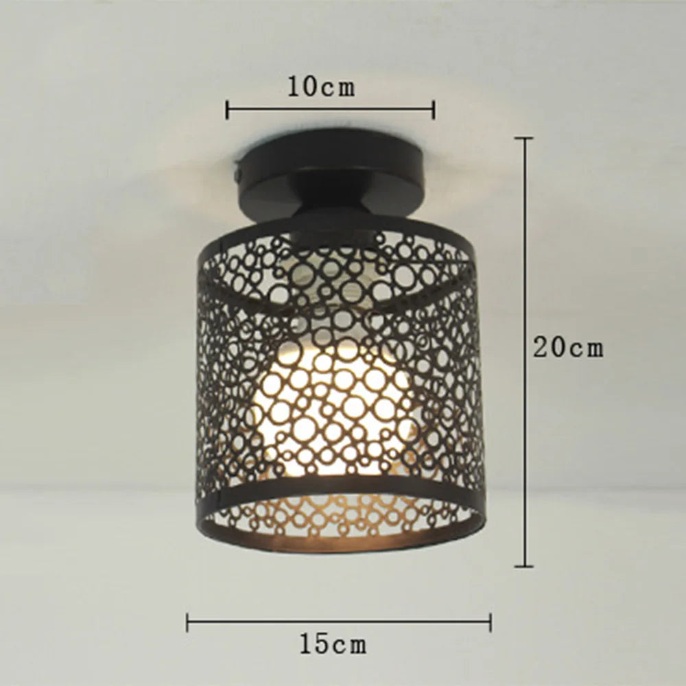 suspension en fer moderne style rétro pour décoration intérieure - vue 6 sur 7