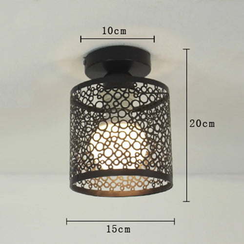 suspension en fer moderne style rétro pour décoration intérieure - vue 7 sur 7