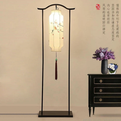 lampadaire classique en tissu pour décoration intérieure - vue 10 sur 13