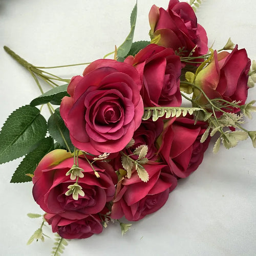 bouquets de roses artificielles pour décoration intérieure et extérieure - vue 16 sur 17