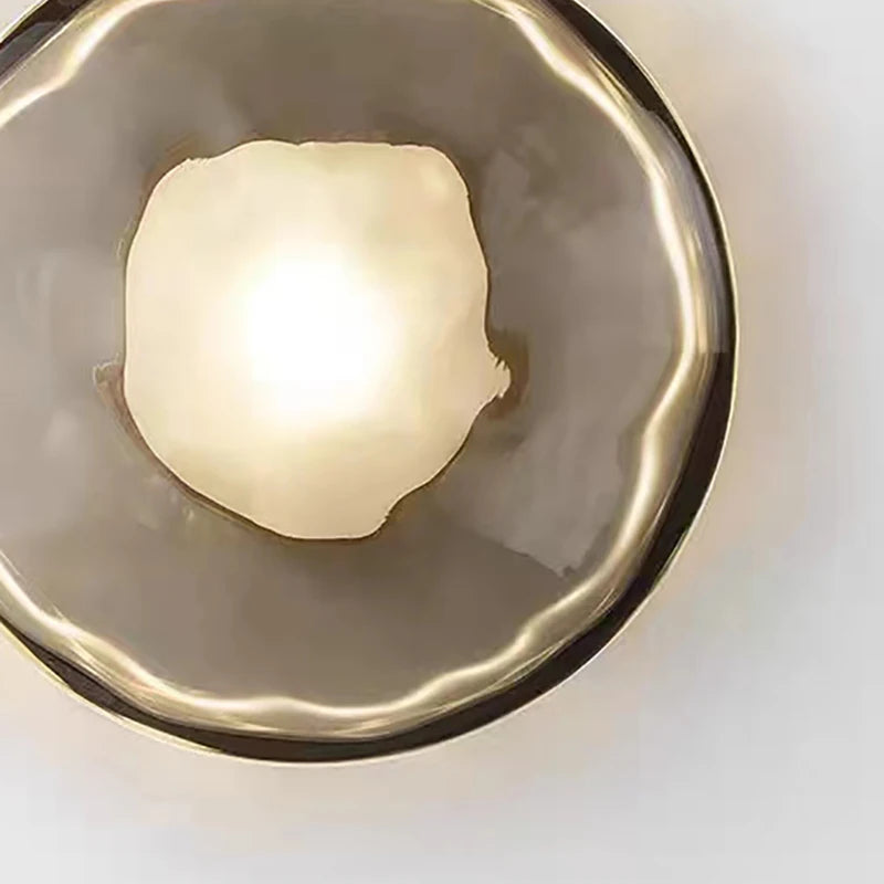 suspension moderne en verre et métal hauteur réglable - vue 5 sur 7