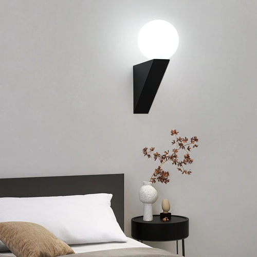 applique murale moderne en verre pour intérieur avec éclairage led - vue 4 sur 8