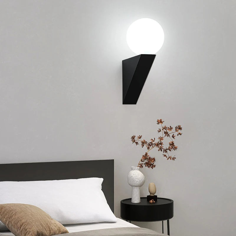 applique murale moderne en verre pour intérieur avec éclairage led - vue 3 sur 8