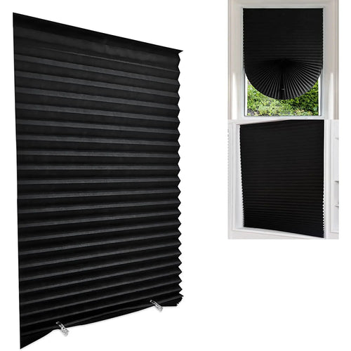 Store plissé occultant tissu pour fenêtre chambre cuisine - vue 10 sur 16