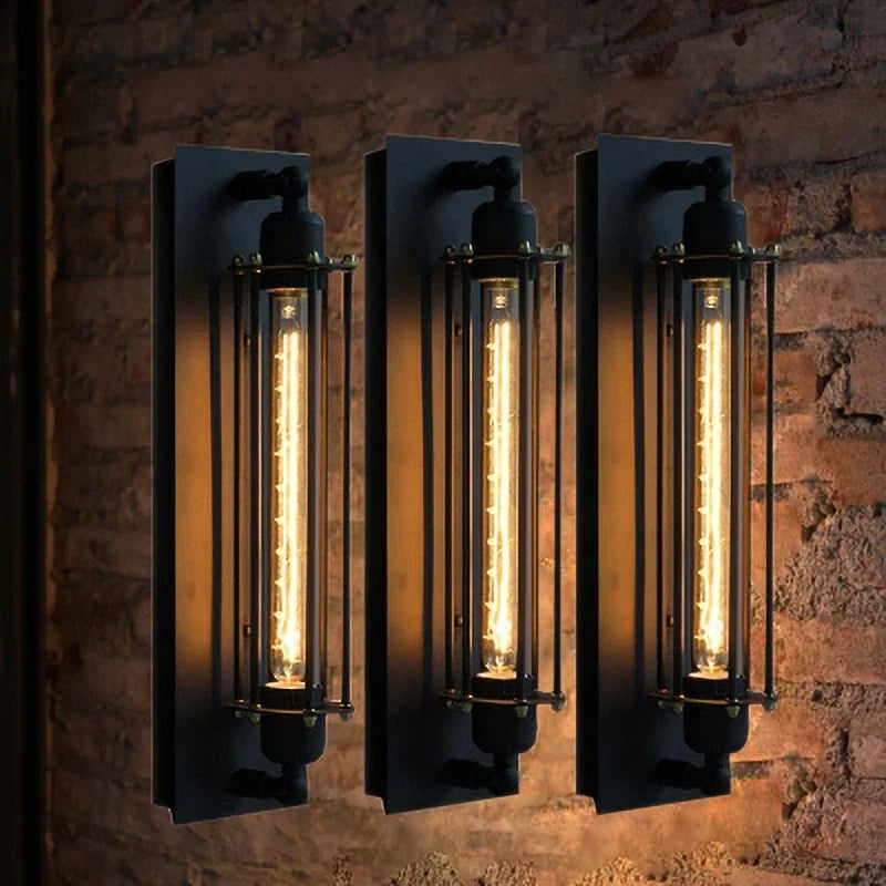 applique murale style industriel rétro led pour décoration intérieure - vue 7 sur 7