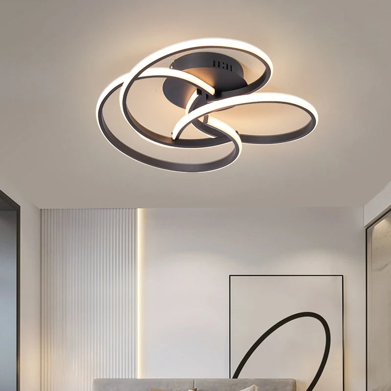 plafonnier moderne design créatif à leds pour intérieur - vue 5 sur 13